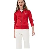 Armani Exchange womens Zip Contrast Logo Hooded Sweatshirt