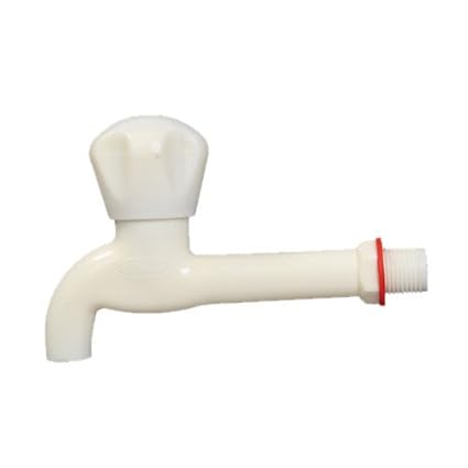 SBD Saniware PVC Long Body Bib Cock Tap with Wall flange with 10 ml Solvent Tube