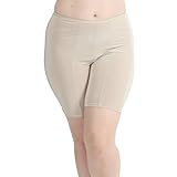 Undersummers Classic Shortlette: Rash Guard Slip Shorts (X-Large, Ecru)