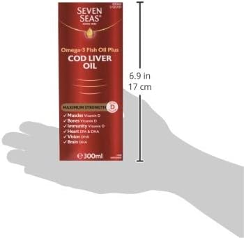 Seven Seas Omega 3 Fish Oil Plus Cod Liver Oil, Maximum Strength Liquid, 150 ml, Omega-3, EPA & DHA + Cod Liver Oil Tablets - Image 4
