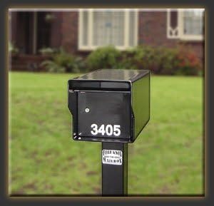 Amazon Com Fort Knox Mailbox Sm Standard B Small Standard Mailbox Black Home Improvement