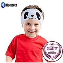 Charlxee Kids Bluetooth Headphones Children Girls Boys Teens Volume Limiting Foldable and Durable Headphone Headband for School, Home and Travel -White Panda