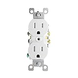 Leviton T5320-W 15A 125V Tamper Resistant, Duplex