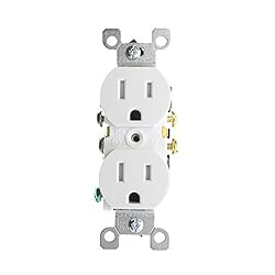 Leviton T5320-W 15A 125V Tamper Resistant, Duplex