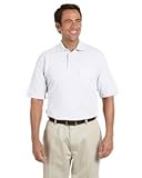 Chestnut Hill Men's Performance Plus Pique Polo Sport Shirt with Pocket CH100P