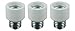 Sterl Lighting - 3 Packs, Medium Base To Medium Base Light Bulb Socket Ceramic Extender / E26 1 Inch Extension Adapter