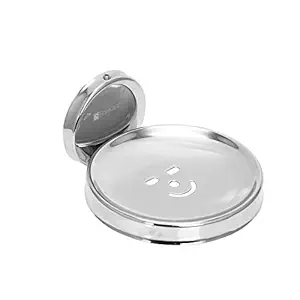 BonKaso Stainless Steel Wall Mount Soap Dish Holder, Pack of 1, Chrome
