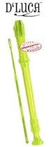 D'Luca MR-100-GR Student 3 Piece Recorder, Flute Green
