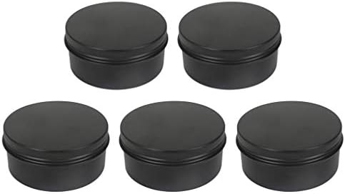 Perfeclan 本物 5個 クリームケース アルミ缶 クリームジャー 詰め替え容器 小分け用 化粧品 ネジ蓋 150ml 全9サイズ