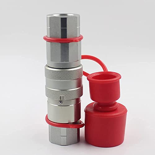 1/2'' NPT Flat Face Hydraulic Quick Connect Coupling Set Skid Steer