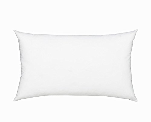 Fennco Styles Polyester Fiber White Pillow Insert - Made in USA (11"X15")