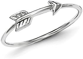 Sterling Silver Polished Arrow Ring, 6