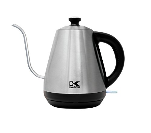 Kalorik Gooseneck Spout, JK 44499 SS, Pour Over Coffee, Tea, Precision Water Kettle, Stainless Steel