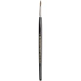 Winsor &amp; Newton Series 7 Kolinsky Sable Brush, Round SH #1,Black | The World's Finest Watercolor Brush, Kolinsky Sable Hair, Rust-proof, Seamless Nickel Plated Ferrules, Hand-Made in England