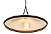 Globe Electric 63872 1-Light Flat Modern Industrial Pendant, Bronze, Oil Rubbed Finish, Gold Interior