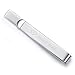 HONEY BEAR Mens Tie Clip Bar Normal Size Steel for Business Wedding Gift 5.4cm Brushed Silver