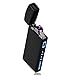 TOPKAY Electric Arc Lighter, Windproof Plasma Lighter, USB Rechargeable Electronic Dual Plazmatic Arc Lighter, Candle Lighter, Mini Lighter (Black)