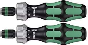 Wera Kraftform 816 RA Bitholding Ratcheting Screwdriver, 1/4" Head ((2.Units))