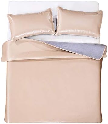 Wj 夏用スリーピングマット 枕なし ソフトレザーマットベージュ炭化竹の睡眠マット