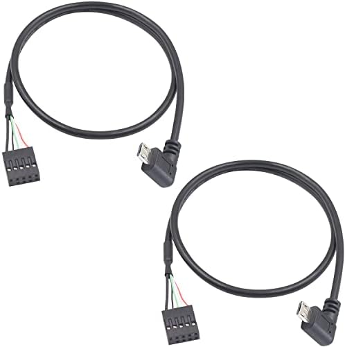 Câble Répartiteur Micro USB 1 Femelle Vers 2 Mâles (angle Droit) - 25 Cm - Pour Charger Deux Appareils En Même Temps