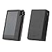 for Astell&Kern KANN Cube, Handmade Miter PU Leather Case Cover [Patented Stand Case] Kann Cube Case (Light Black)