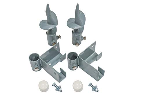 Tommy Docks 8 FT Bracket Kits for T-Style, L-Style & Straight Dock Section with Augers - Lite Duty Steel Boat Dock Hardware & Marine Accessories (Straight, Augers)