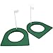JETEHO 2 Pack Golf Practice Putting Cup Indoor Outdoor Gold Putter Training Aids Regulation Cup