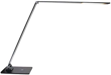 flexo led lampara de estudio niga 11w blanco calido color antracita con cargador usb