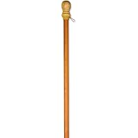 Evergreen Flag Wooden House and Estate Flag Pole with Ring - 56" L x 1.7”W x 1.7”H