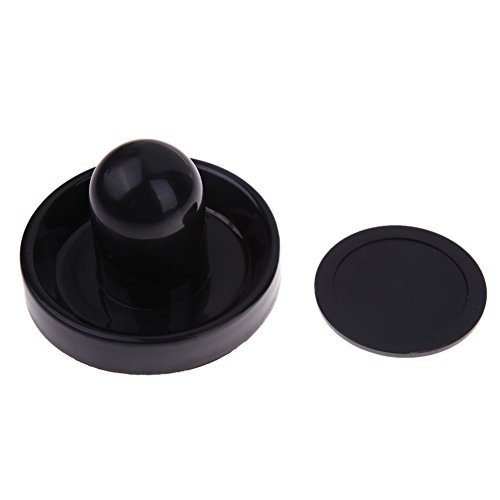 Domybest 96mm Air Hockey Table Felt Pusher Mallet Goalies with 1pc 63mm Puck Black - Thumbnail 7