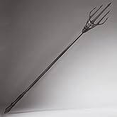 ZKBWFLA Stainless Steel Sea King Poseidon Trident Real Metal Neptune Trident weapon-82.7" Overall,Mermaid Trident,Mariners Trident,Trident Poseidon Sword, Cosplay Props Available for Collection