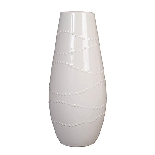 Hosley s 12" high white ceramic vase. ideal gift f…