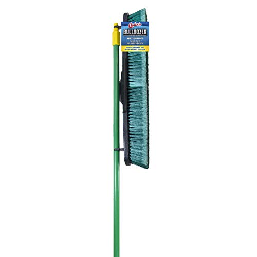 Quickie Bulldozer 24Inch MultiSurface Push Broom, Size 60 Wood