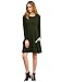 ROMWE Women's Long Sleeve Pockets Casual Swing Loose T-shirt Dress
