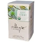 Allegro Organic Wellness Tea Happy Tummy 20 ct Tea Bags (Pack of 6)