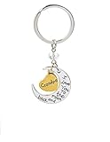 Gift for Grandpa - I Love You to the Moon and Back Key Chain