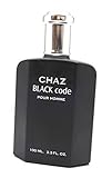 Black Code Pour Homme by CHAZ for Men 3.3 oz Cologne Spray