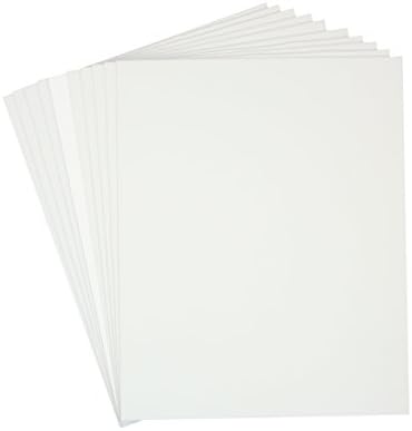 Mat Board Center, Pack of 10 18x24 1/8" White Foam Core Backing Boards