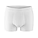 PROTECHDRY - Washable & Reusable Urinary Incontinence Cotton Boxer Brief Underwear for Men, White Large