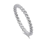 CloseoutWarehouse Sterling Silver Twisted Wire Rope