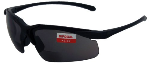 Two Pairs of Apex 2.5 Bifocal Safety Glasses, One Pair with Clear Lenses and One with Smoked