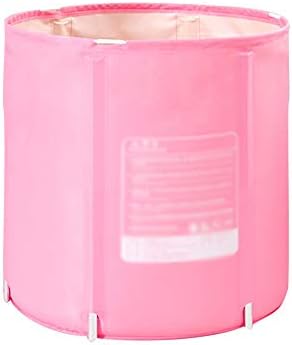 Gyz プラスチック製の折りたたみ式浴槽 携帯用浴槽 膨らませる必要はありません 厚く保温大人用浴槽 家庭用独立した浴槽 ベビースイミング Size お見舞い Pink Color インフレータブルホットタブ 65x65cm