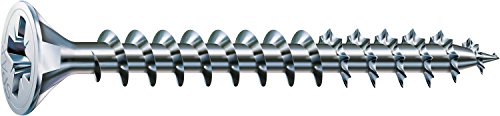 SPAX Universalschraube, 3,5 x 12 mm, 200 Stück, Kreuzschlitz Z2, Senkkopf, Vollgewinde, 4CUT, WIROX A3J, 1081010350123