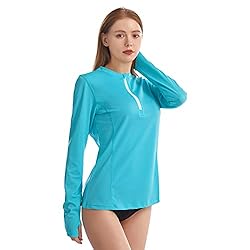 HISKYWIN Women's Long Sleeve UV Sun Protection Rash