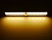 KCRIUS(TM) Battery Operated Under-Cabinet Light with PIR IR Infrared Wireless Motion Sensor, Great for Closet, Under-Cabinet, bar Light Lamp, 10 Super-Bright LED, Warm White