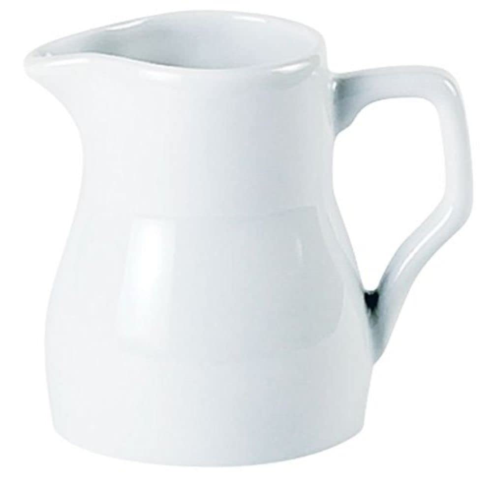Porcelite 370623 Traditional Milk Jug, 23 cL/8 oz. (Pack of 6)