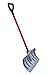 TABOR TOOLS Snow Pusher with Fiberglass Handle, 18 Inch Wide Blade, Snow Shovel with Comfortable D Grip Handle. J219A. (Snow Pusher, Long 35 Inch Handle)