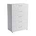 Tvilum Austin 5-Drawer Dresser, White