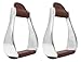 Pro Rider Horse Saddle Aluminum Western Stirrups Leather Tread Tack Adult Brown 51144thumb 3