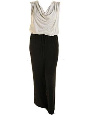 Calvin Klein Plus Size Cowl-neck Sequined Jumpsuit 24W Black